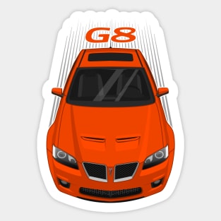 Pontiac G8 2008-2009 - Orange Sticker